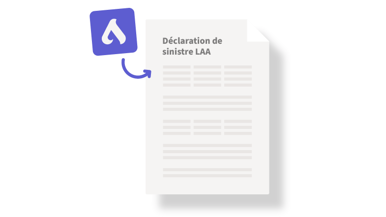 Déclaration de sinistre LAA