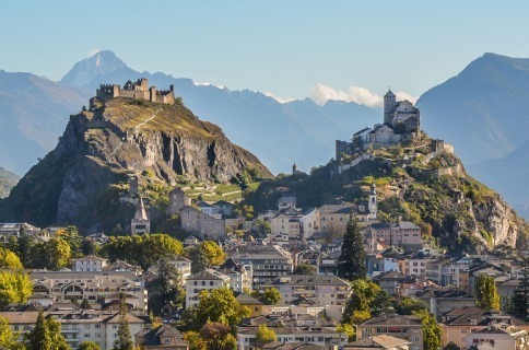 Sion et château de Tourbillon
